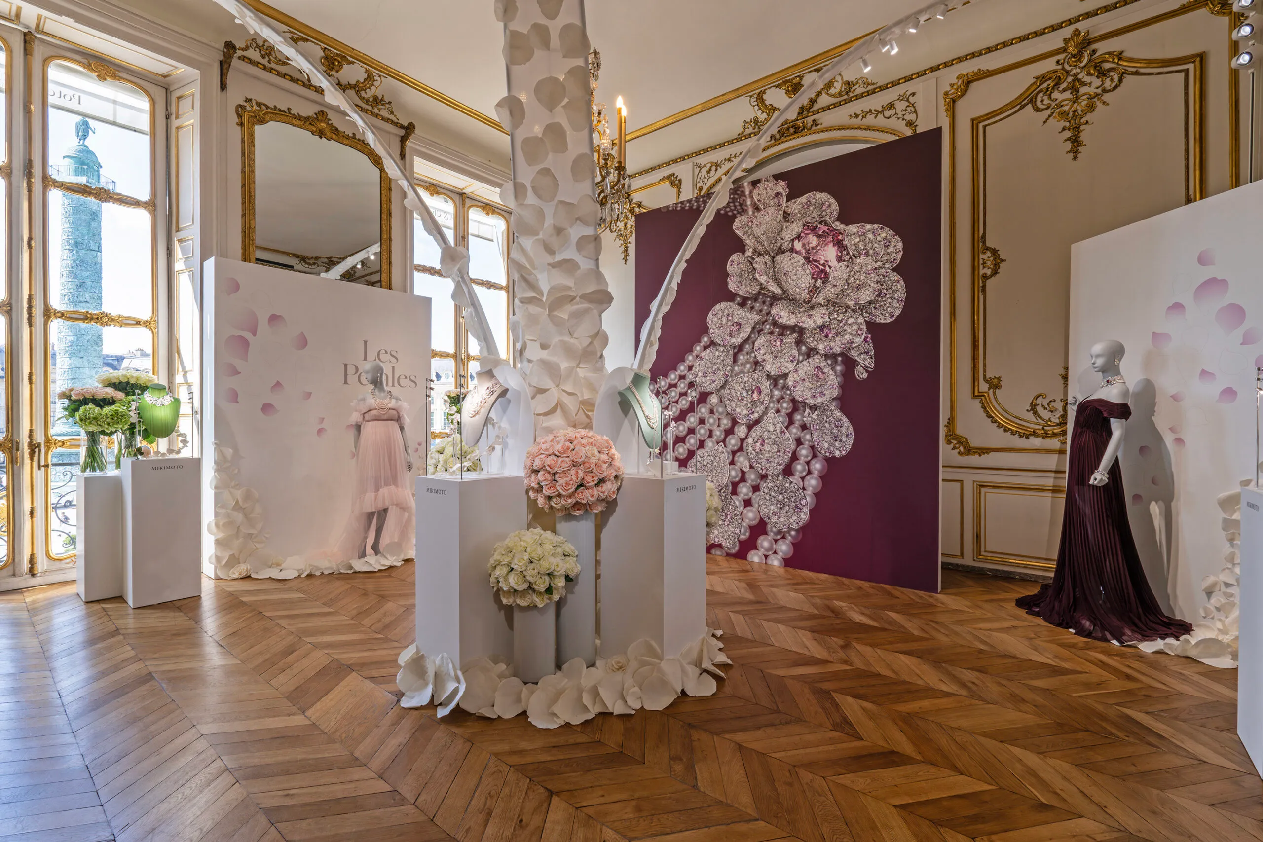 Mikimoto launched its Les Pétales High Jewellery collection at Paris Haute Couture Week in July 2025