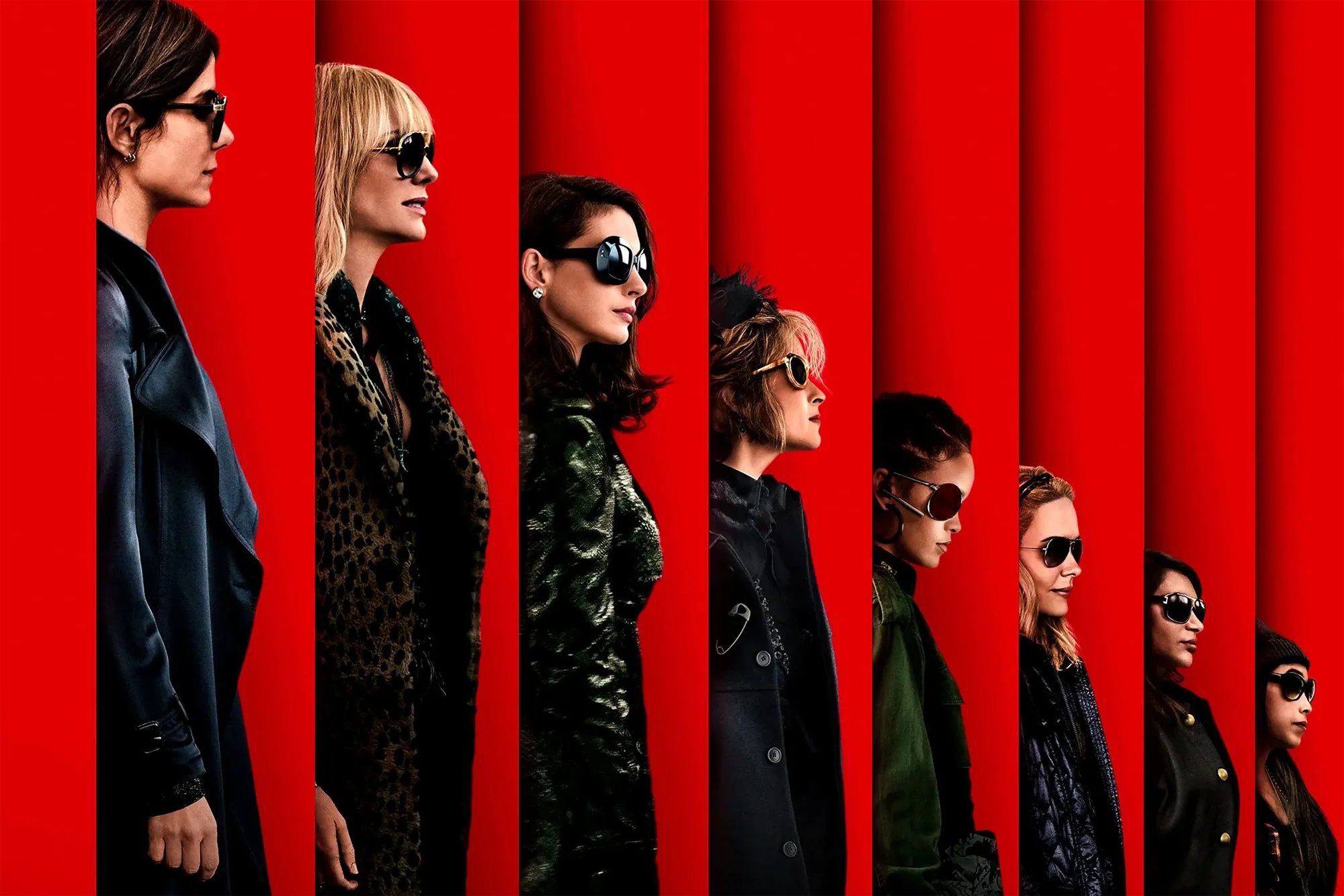 <p>The leading ladies of Ocean’s 8, the all-female heist movie</p>

