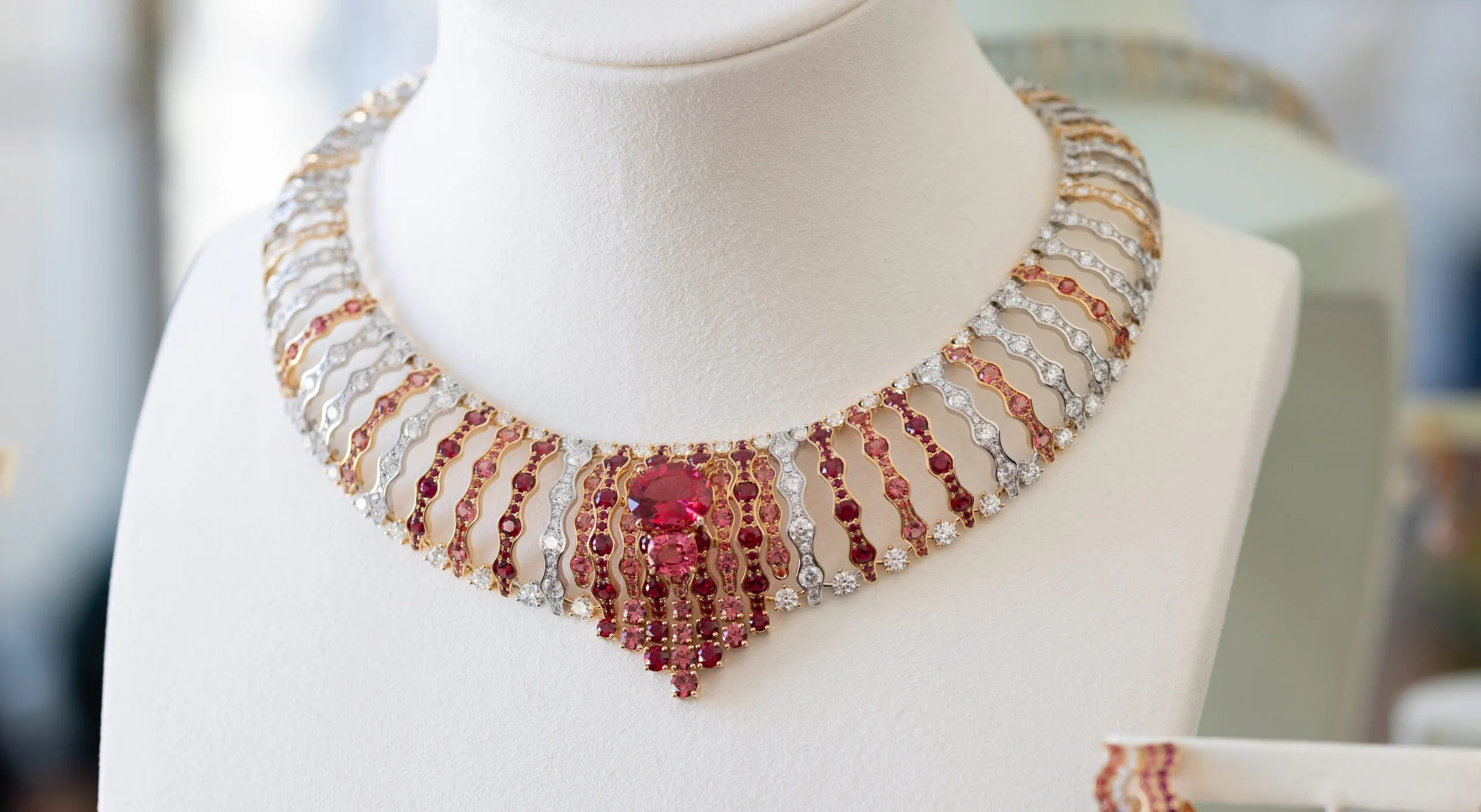 Nearly 500 hours in the making, the Wave Illusion high jewellery necklace dances with the same bold optimism that defined Piaget in the 1960s and 70s