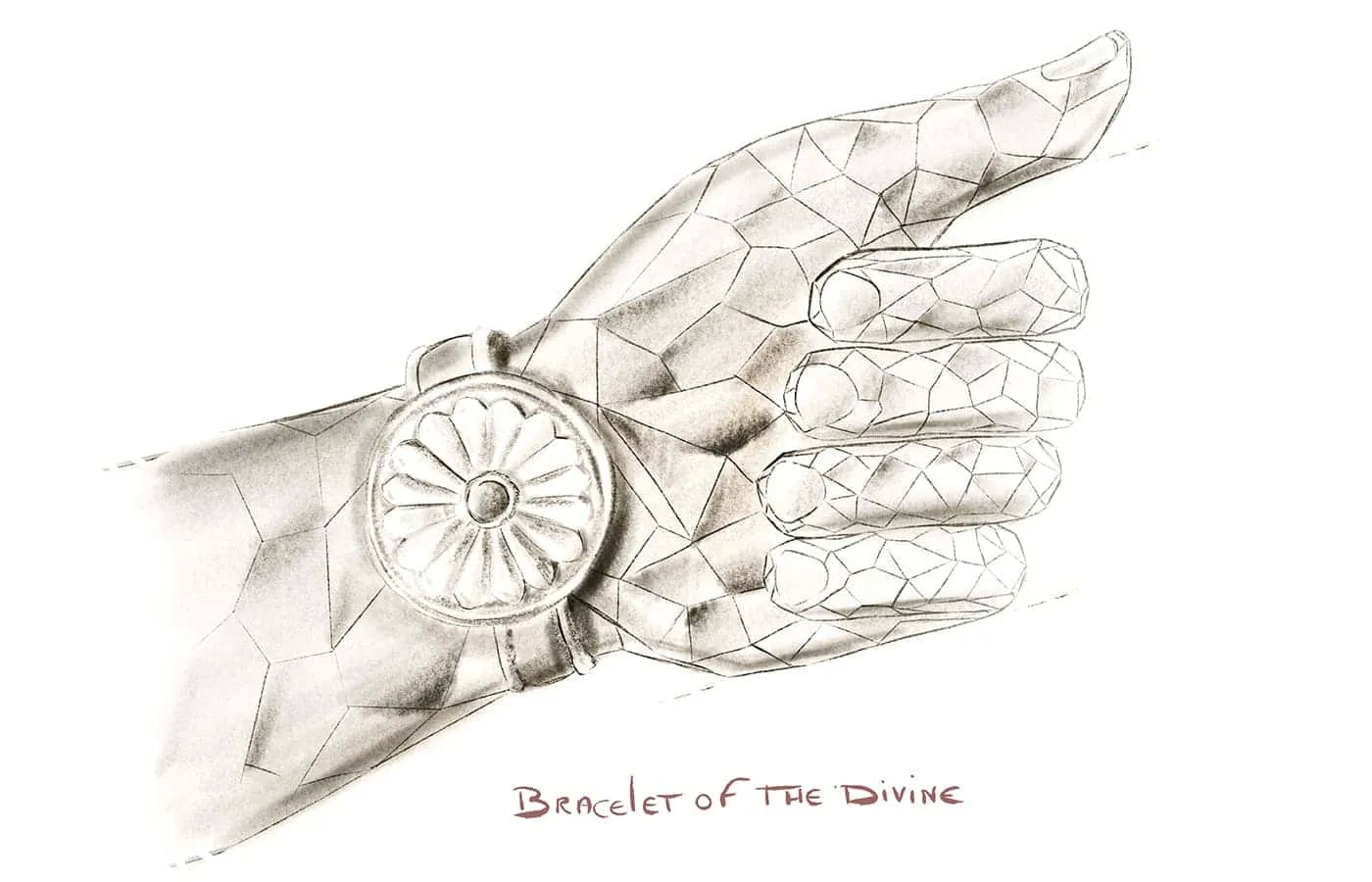  Qannati Bracelet of the Devine watch sketch