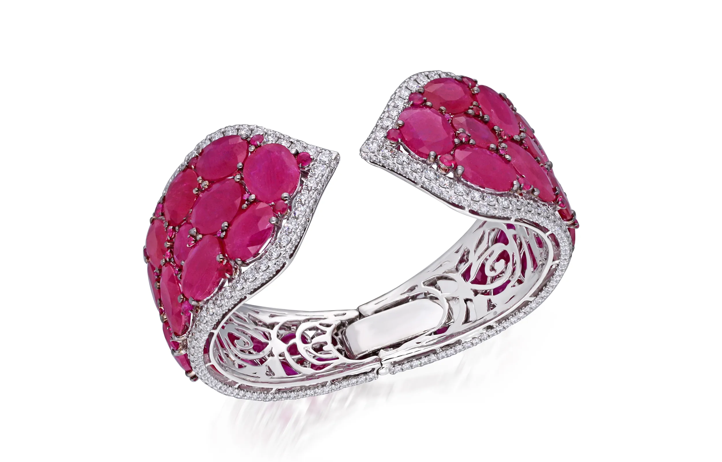 <p>A ruby and diamond bracelet by Renu Oberoi</p>