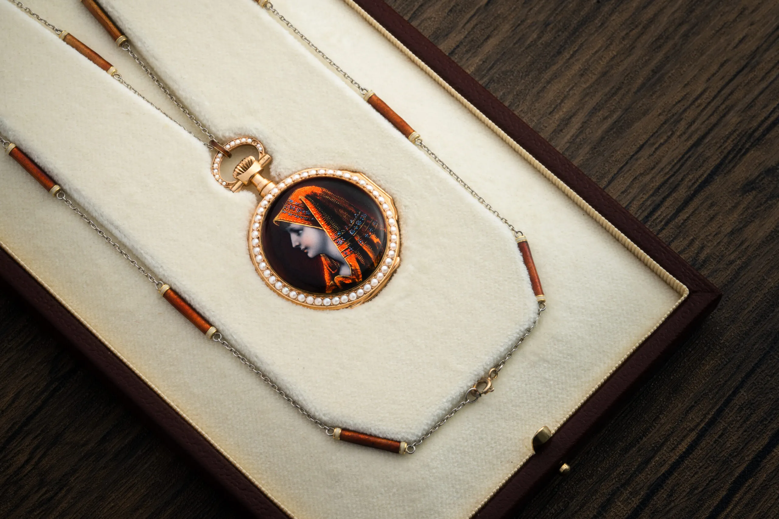Somlo London will present this Patek Philippe pendant watch with an enamel portrait of Saint Fabiola, crafted in 1889, at TEFAF Maastricht 2025