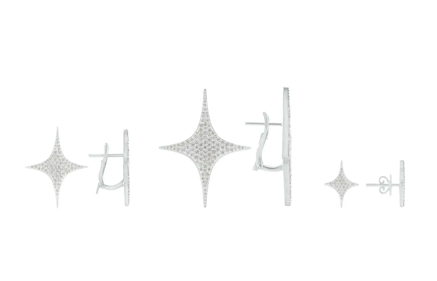  Signature Sparkle earrings by TOi set with diamonds 