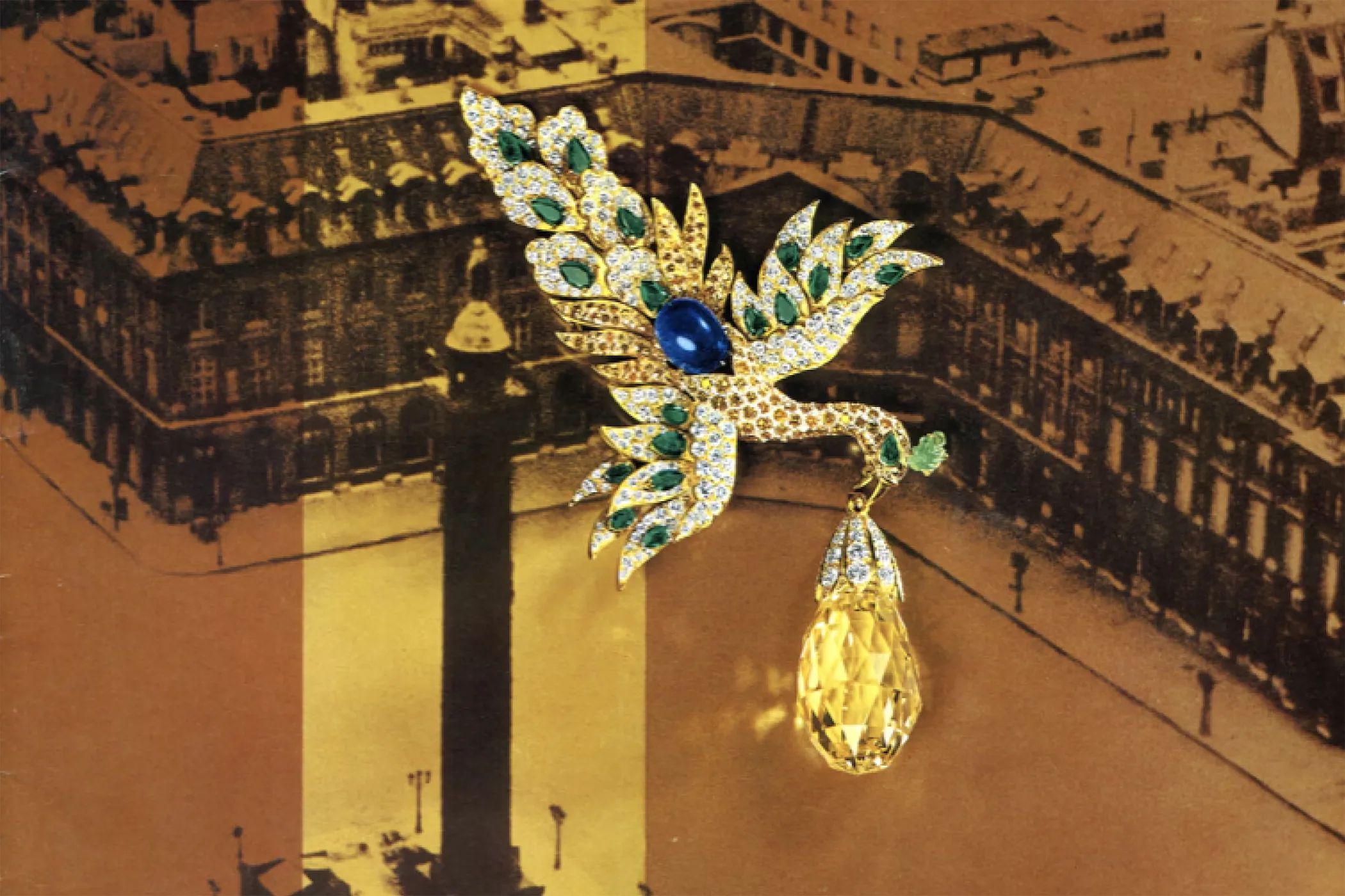 <p>Van Cleef & Arpels Walska Briolette Diamond Brooch</p>