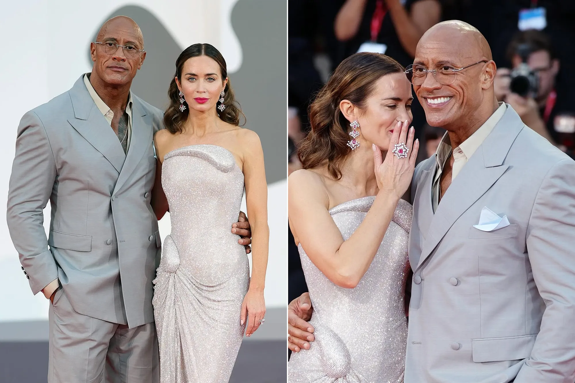 <p>British actress Emily Blunt at the premiere of ‘The Smashing Machine’ at the Venice Film Festival 2025 wearing a pair of earrings from the Tiffany &amp; Co. 2024 Blue Book collection, set with more than seven carats of red spinels, four carats of pink spinels and diamonds, plus a matching ring with a five-carat red spinel and diamonds, set in platinum and 18k yellow gold</p>
