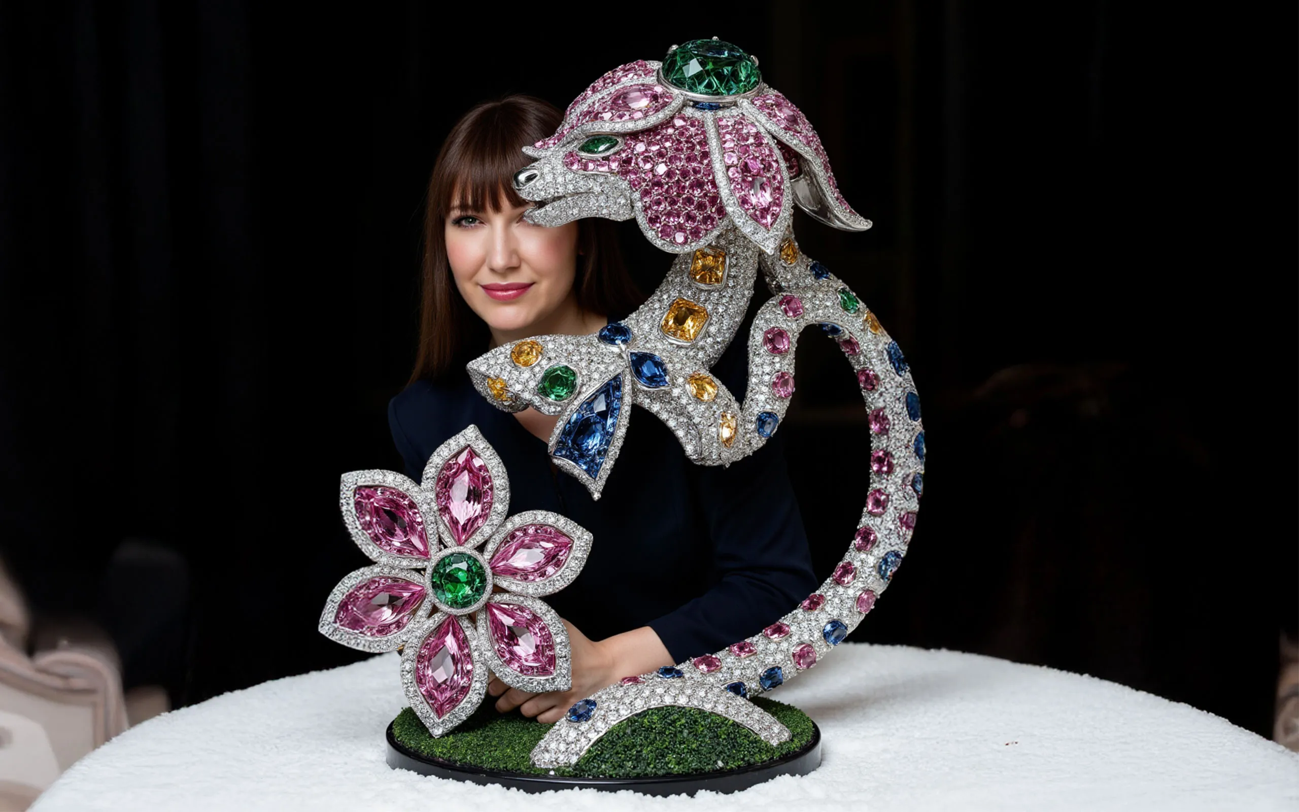 An image from the ‘Diamond Garden’ series by  AI artist and creator Anastasia Rogozhina