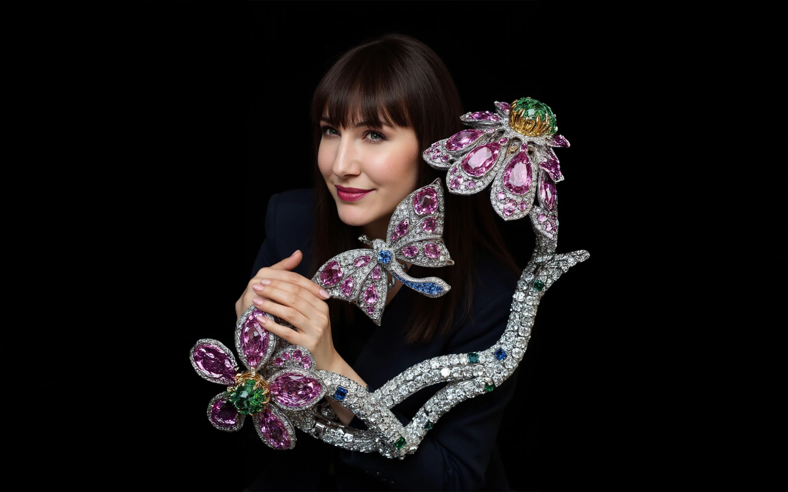 AI artist Anastasia Rogozhina focused on super-sized floral forms when creating her latest series of digital artworks, titled 'Diamond Garden'