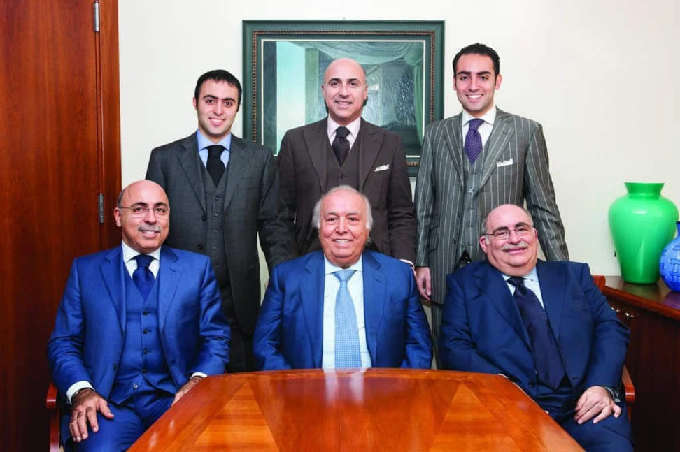 <p>The Hadjibay family. From the top left: Manuel, Giacomo, Marco, from bottom left: Moris, Amir, Roberto</p>
