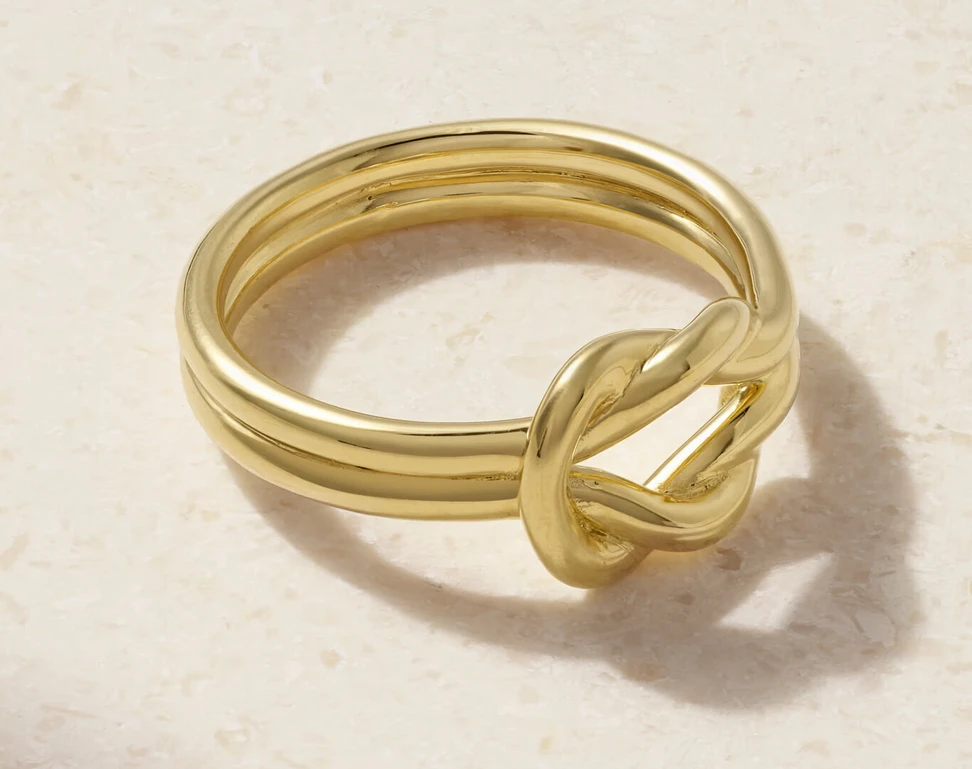 <p>Anita Ko’s Knot ring in 18K yellow gold is a timeless symbol of love with serious promise ring potential. </p>
