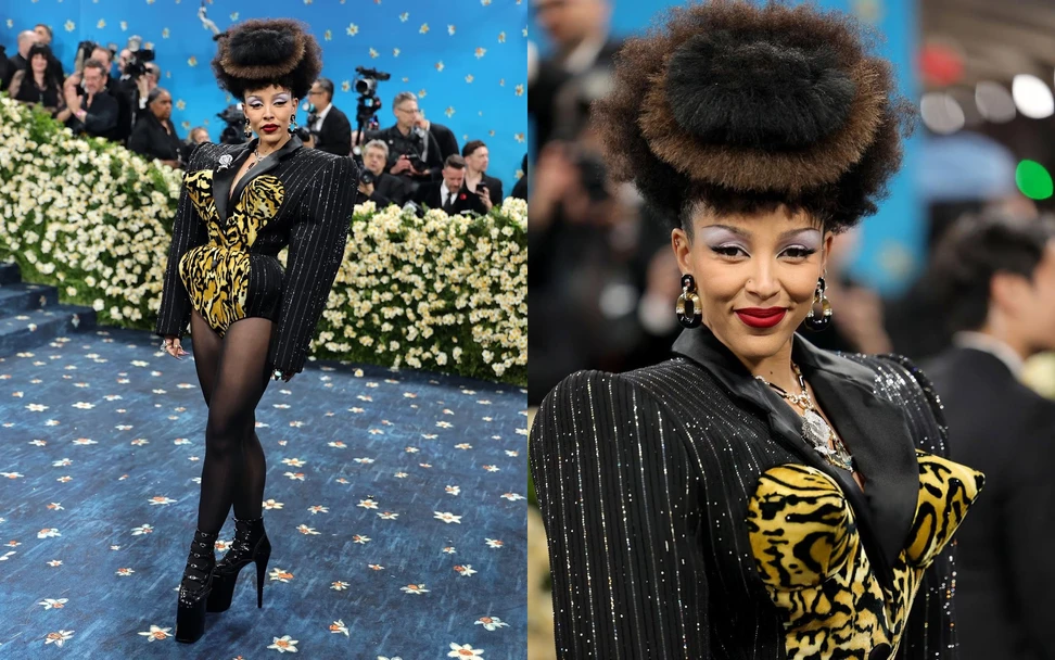 <p>Fashion renegade Doja Cat pulled out all the stops in custom Marc Jacobs, paired with David Webb jewels—seven of them! </p>
