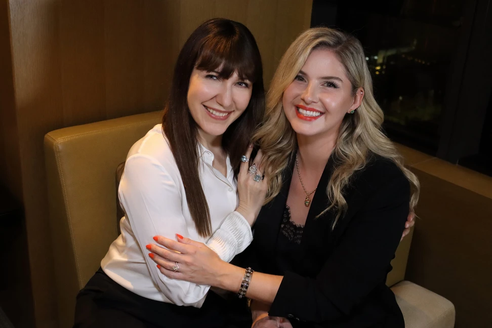 <p>Katerina Perez and Anastasia Gardner of Valentina Fine Jewellery</p>
