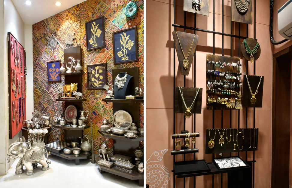 <p>Inside the Boho Chic Amrapali boutique in Jaipur</p>