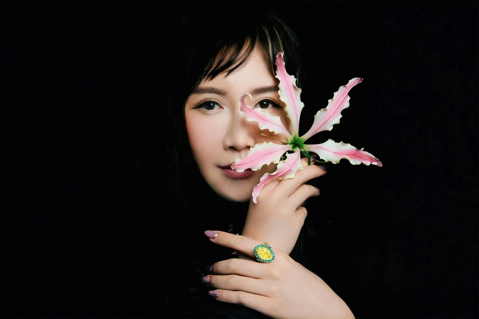 <p>Anna Hu, whose surname means “butterfly” in Chinese, unveils new butterfly creations each year</p>