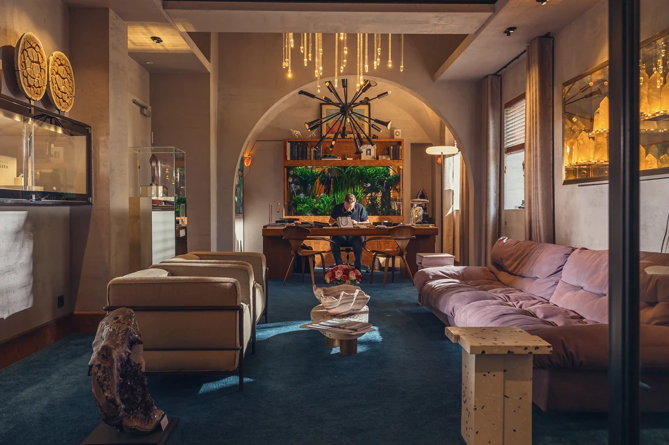 <p>The Jochen Leën boutique is part gallery, part atelier and part sanctuary for his extraordinary designs set with rare and niche gemstones</p>