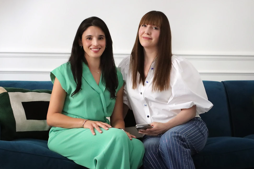 <p>Imane Karboussi of Cherituelle with Katerina Perez</p>
