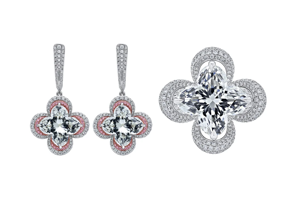 <p>Lily Cut diamonds set in Lili jewellery</p>