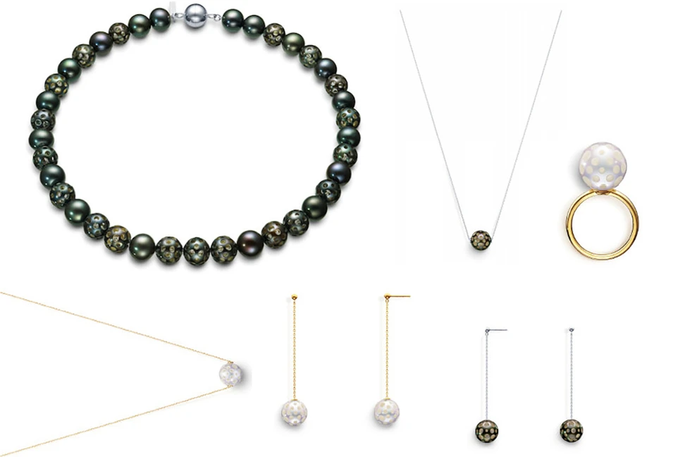 <p>Melanie Georgacopoulos drilled pearl collection</p>
