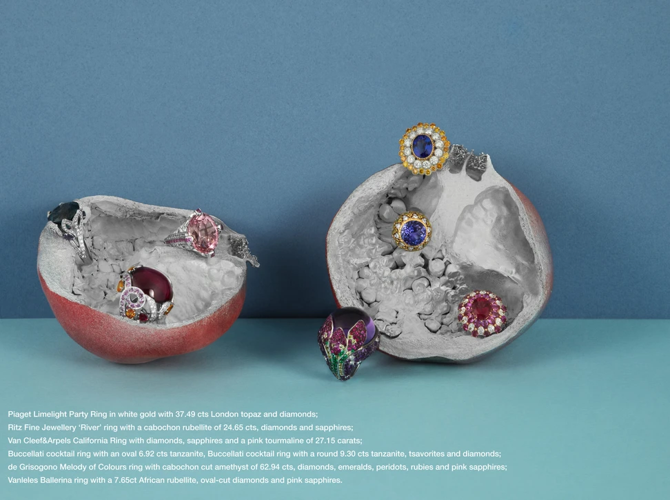 <p>Piaget // Ritz Fine Jewellery // Van Cleef&amp;Arpels // Buccellati // de Grisogono // Vanleles</p>
