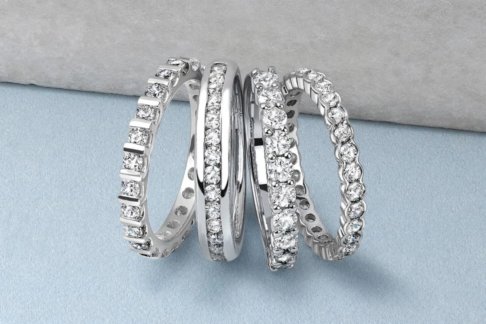 <p>Purely Diamonds Eternity Rings</p>
