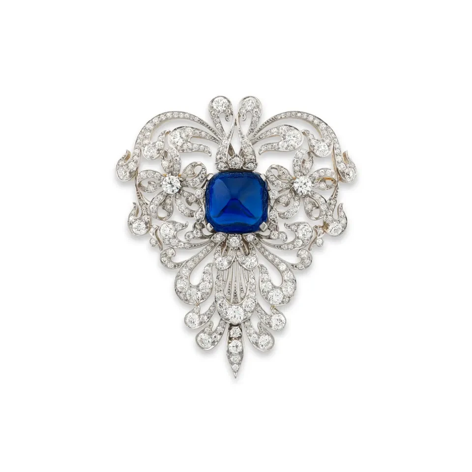 <p>The 42.68 carat Vanderbilt Sapphire by Tiffany & Co. fetched $3.5 million at Phillips Geneva Jewels Auction</p>