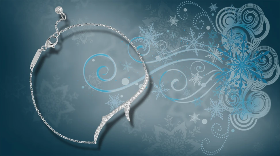 <p>Stephen Webster ‘Thorn Stem’ Bracelet in 18K white gold and set with pave white diamonds – £1,400</p>