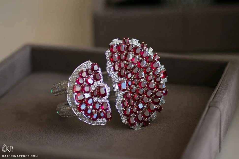 <p>Van Cleef &amp; Arpels ruby and diamond bracelet</p>
