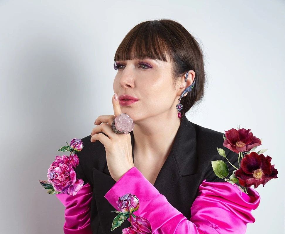 <p>Katerina Perez works with digital artists and AI specialists to create editorial campaigns that tell the stories behind high jewels </p>

