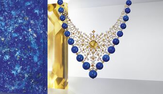 S1x1 cartier magnitude collection necklace  magnitude equinoxe 3 banner lapis lazuli