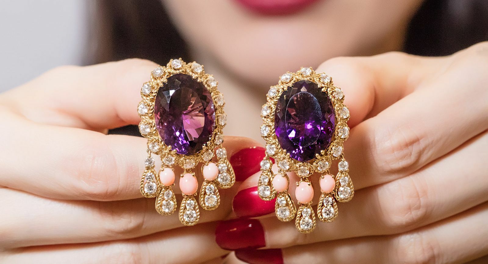 Veschetti amethyst earrings