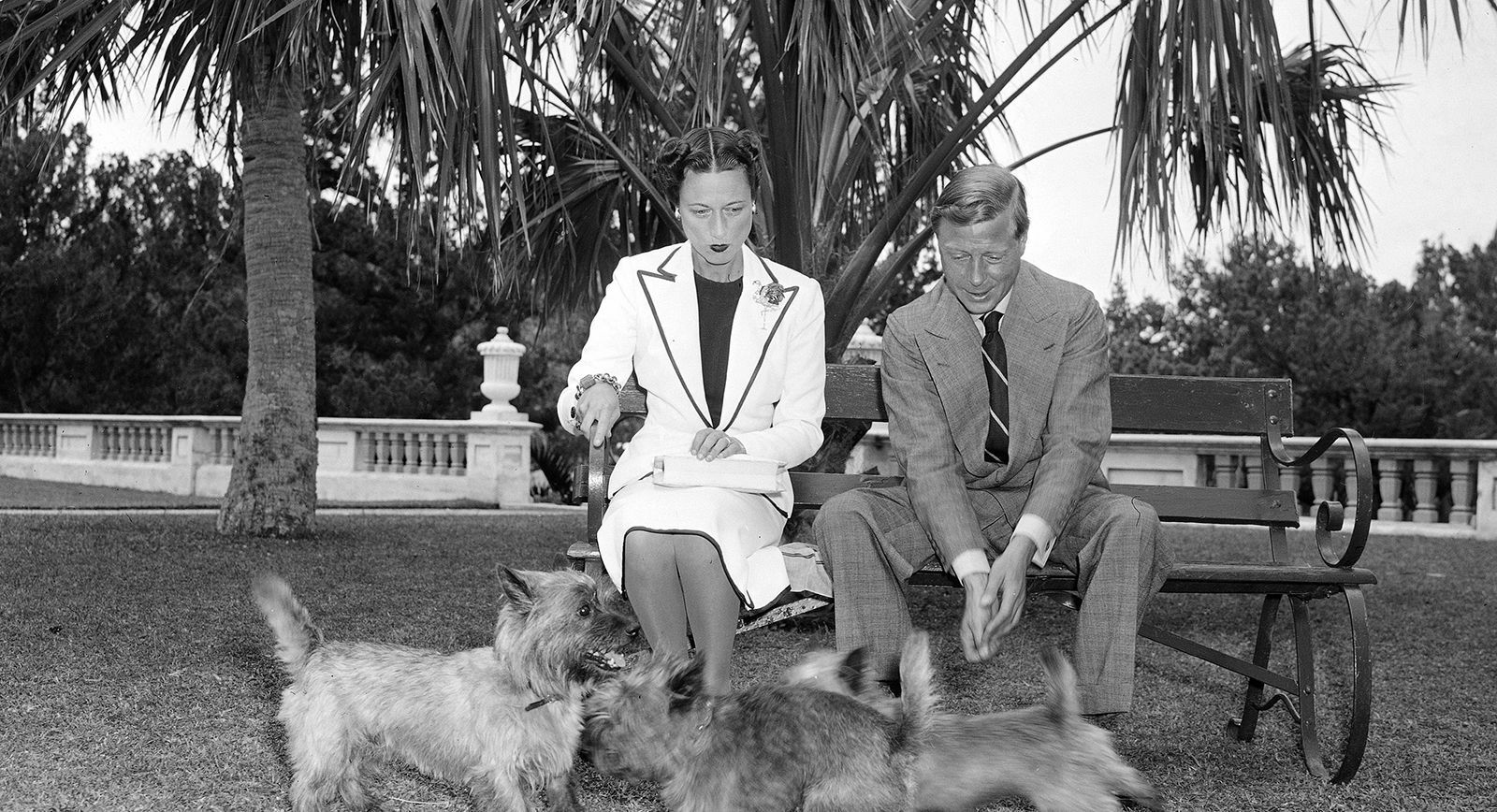 Wallace Simpson pictured with her husband Edward, the Duke of Windsor