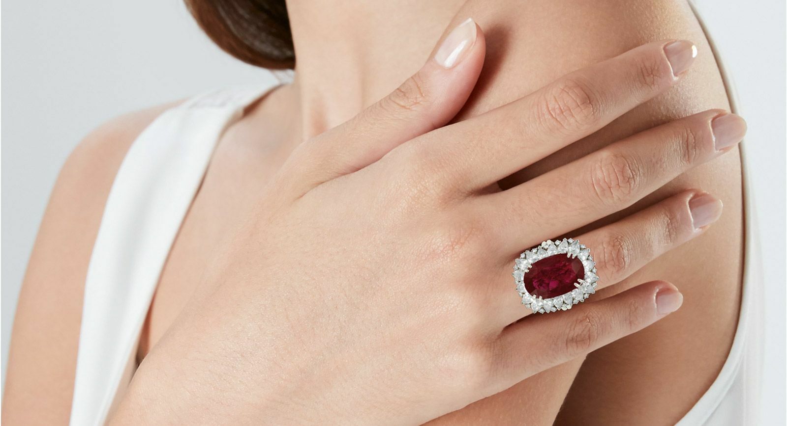 Christie's auction ruby ring by Harry Winston