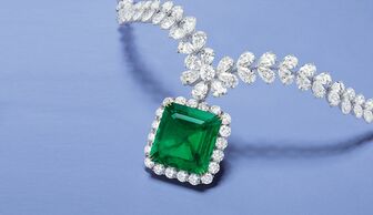 S1x1 a zambian emerald and diamond necklace and ring banner