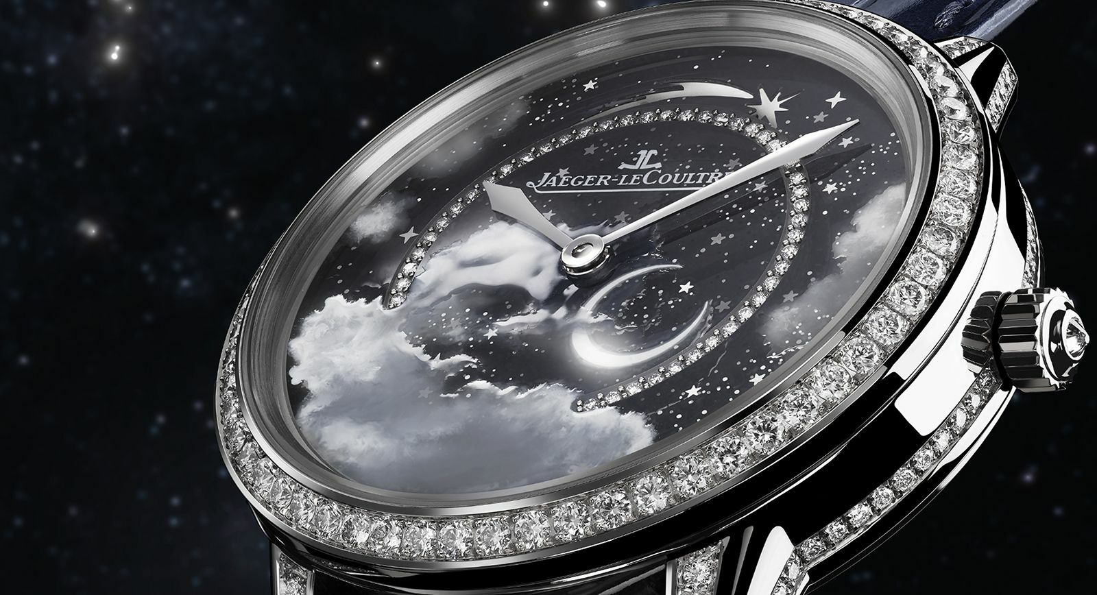 Jaeger-LeCoultre Rendez-Vous Star watch with a hand-painted night sky dial 