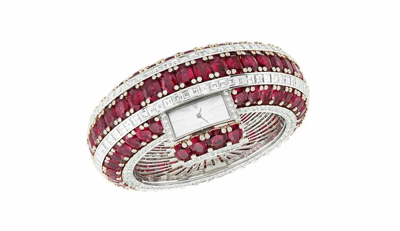 S2x1 van cleef  arpels ruby secret watch