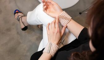S1x1 assael pearl bracelets banner