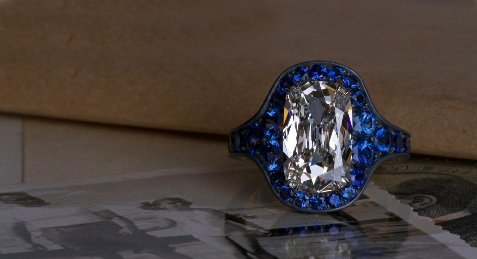 David Michael Jewels rings with sapphires ad diamond