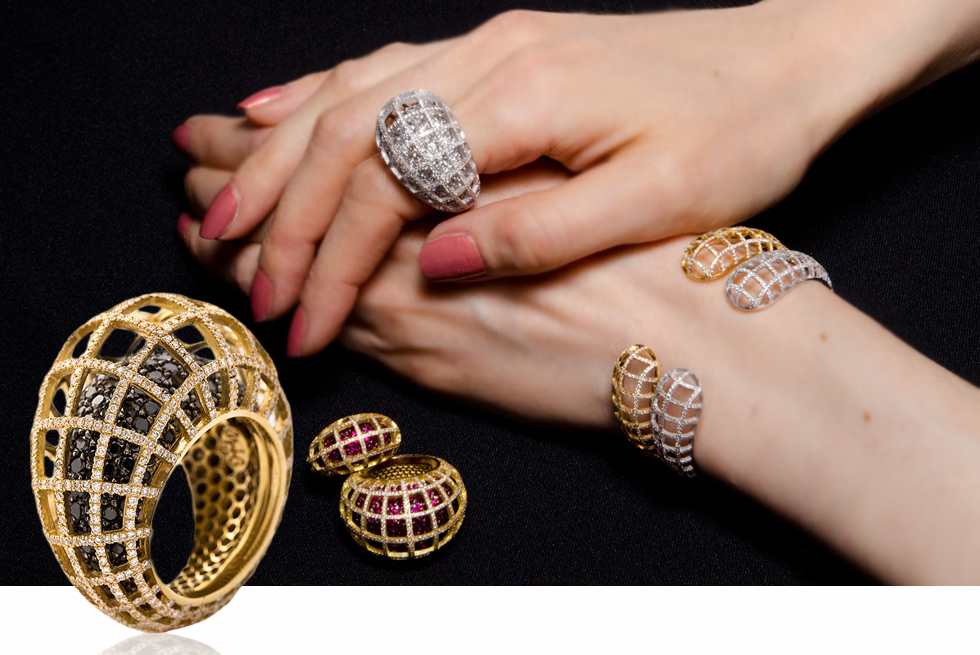 Кольца и браслеты Nada G из коллекции Matrix