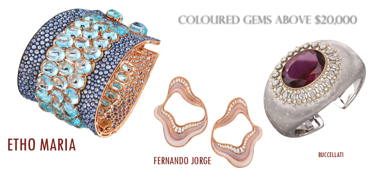  Best in Colored Gemstone Above 20k: Winner: Etho Maria / 1st Runner Up: Fernando Jorge / 2nd Runner Up: Buccellati