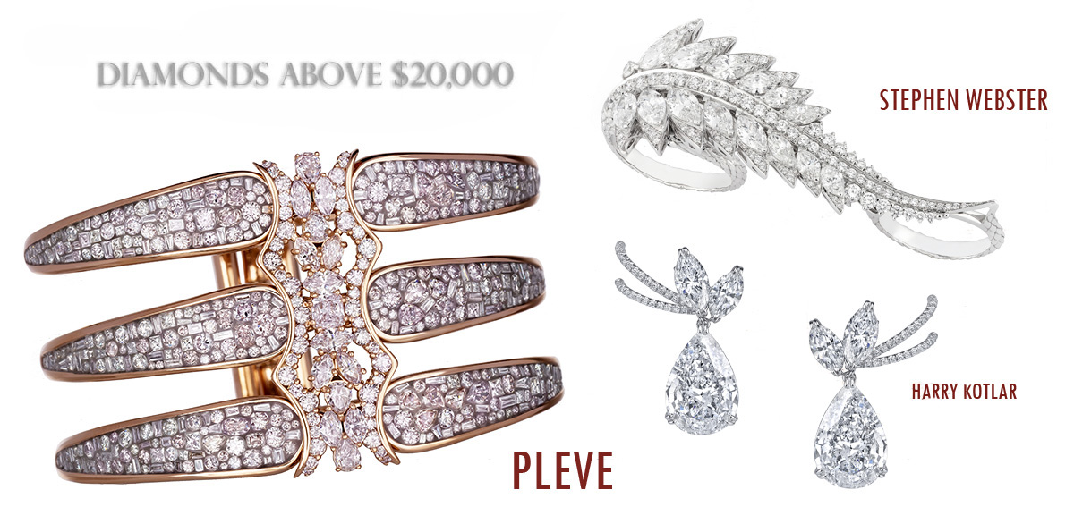 Best in Diamonds Above 20k: Winner: Pleve / 1st Runner Up: Stephen Webster/ 2nd Runner Up: Harry Kotlar