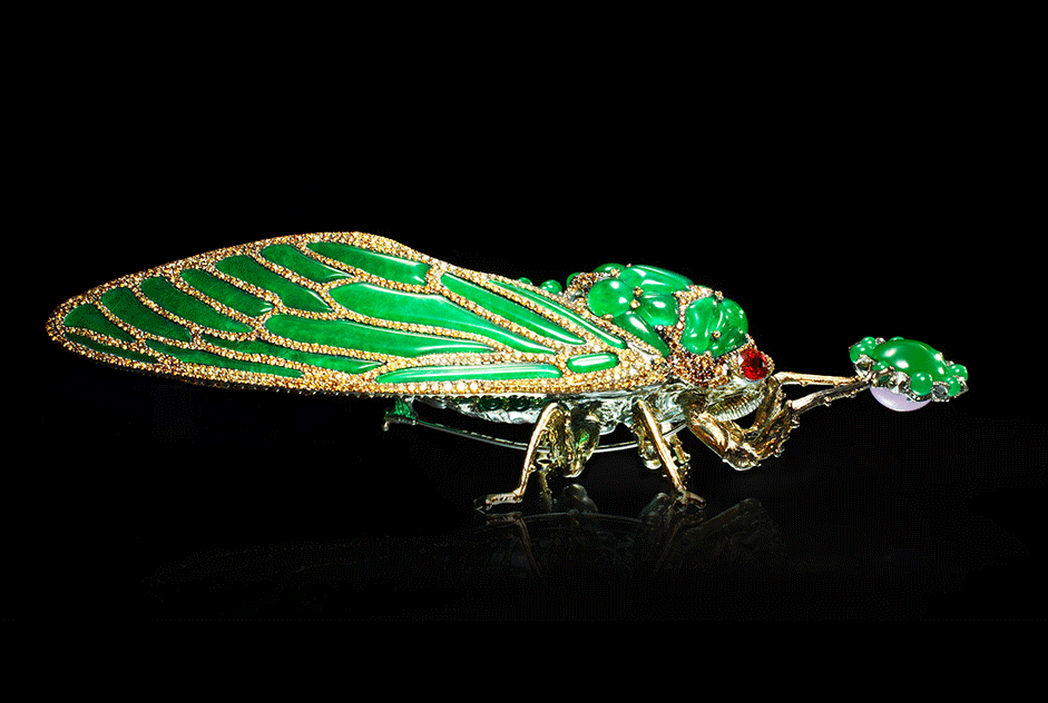 Wallace Chan Cicada brooch
