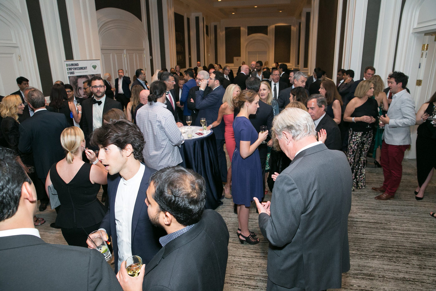 Guests gathering for Diamonds Do Good gala