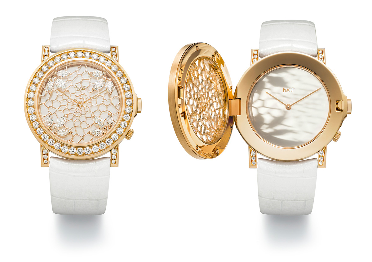 Часы Piaget Altiplano Double Jeu Gold Lacework из желтого золота с бриллиантами