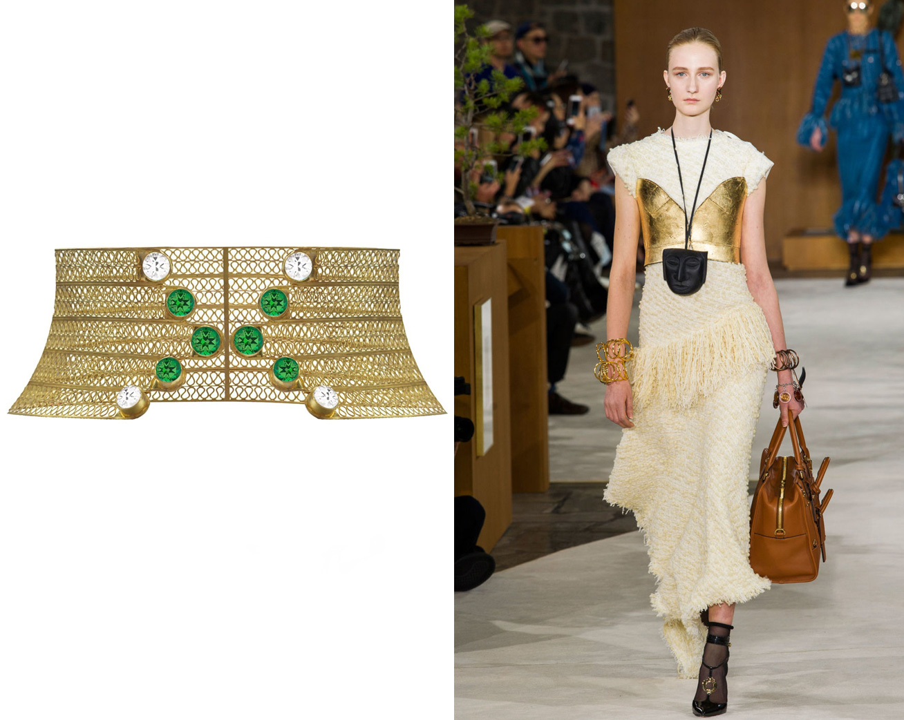 Etruscan Green and White Topaz Collar by Loren Nicole with Loewe £23,320