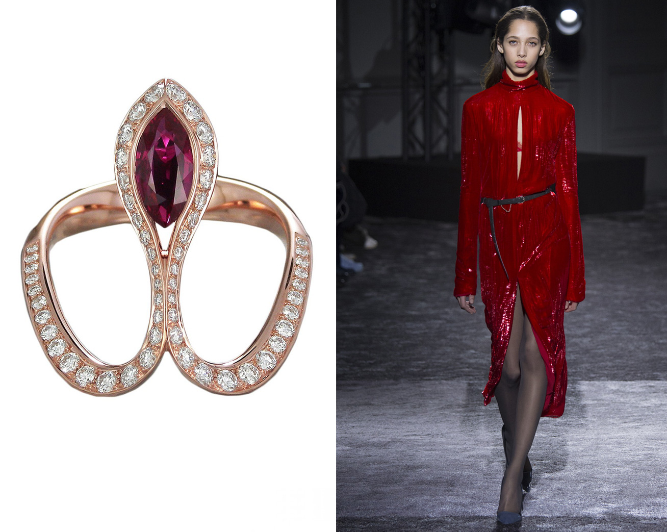  Royale Marquise Ruby Ring by Baenteli with Nina Ricci £5,270