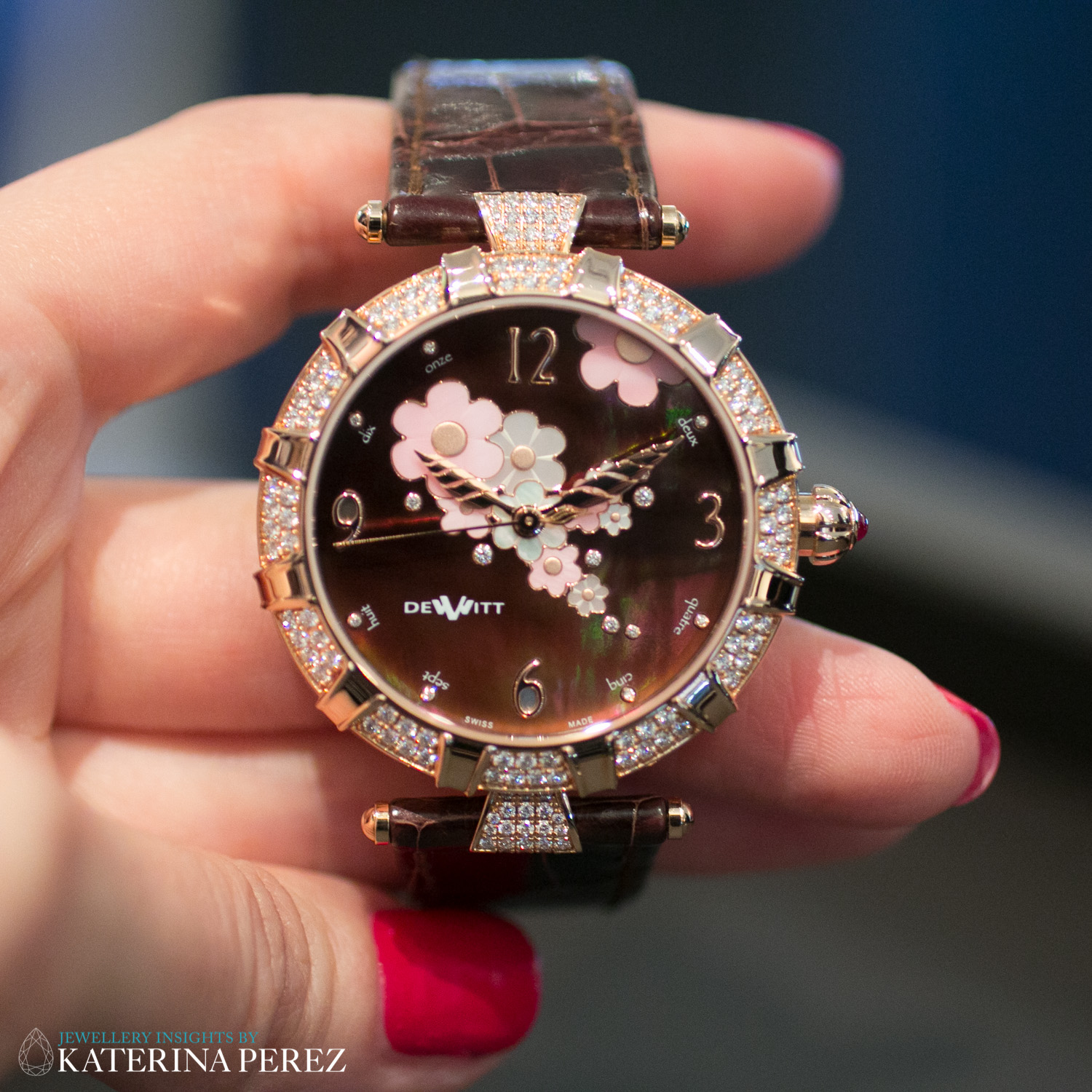  De Witt Watch from The Golden Afternoon Collection set with Diamonds