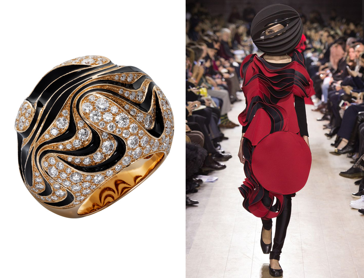 Кольцо Cartier Paris Nouvelle Vague и Junya Watanabe