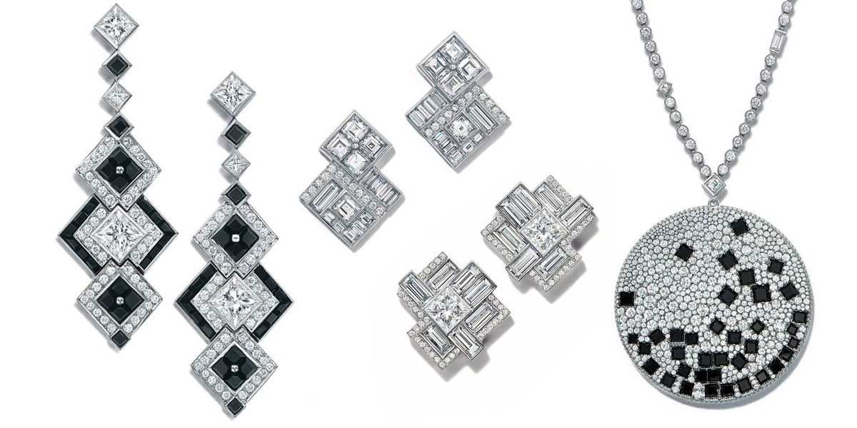 Diamond and onyx jewellery from Tiffany&Co Masterpieces 2015 collection