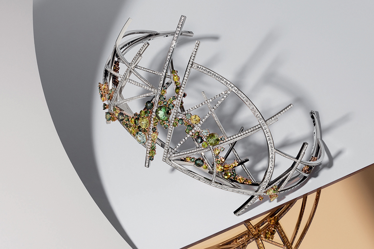 “Vertiges” diadem by Scott Armstrong for Chaumet
