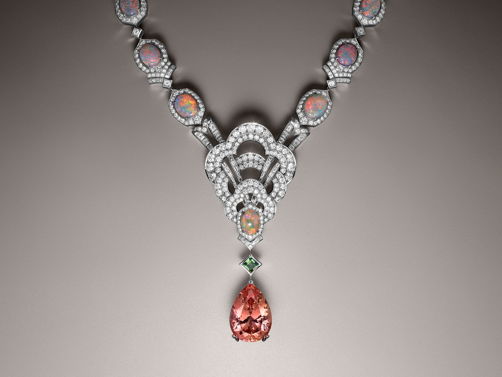 Louis Vuitton High Jewelry Pink Sapphire And Diamond Necklace Cost