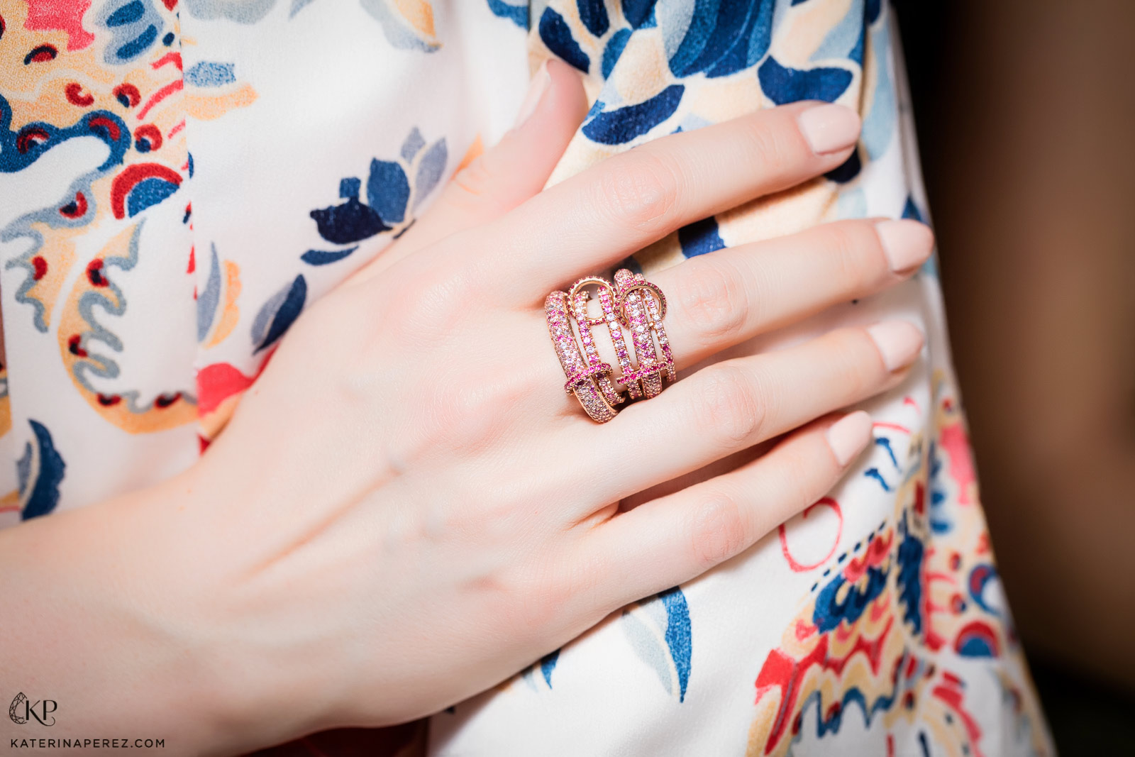  Spinelli Kilkollin pink sapphire and diamond rings